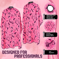 thumbnail image 5 of Regale Barber Supply Professional Hairstylist And Shampoo Salon Cape, Waterproof & Stain Resistant Cape, Soft Neckband, Durable & Reusable Client Cover & Comfort Material, Rose Pink, 5 of 9