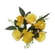 thumbnail image 2 of 20 Cm Pilar Vela Anillos Guirnalda Guirnalda Centros de Mesa Floral Artificial para La Decoración de La Boda , AMARILLO, 2 of 9