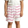 thumbnail image 2 of SGMVNU Boys Swim Trunks with Compression Liner Tropical Print Bathing Suit Beach Swimsuit Tween Kids Swim Shorts, Size 7-8 Years, qu1-Pink, 2 of 4