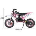 thumbnail image 4 of Seipouy 49cc Dirt Bike Gas, Mini Kids Dirtbike, Gas Power Dirt Bike for Kids 8-14, 2 Stroke Engine, Mini Motocross Dirtbike, Dual Disc Brakes, Pull Start, Shock Absorption, Soft Seat Cushion, 4 of 10