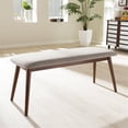 thumbnail image 2 of Home Square 2 Piece Polyester Fabric Dining Bench Set in Light Gray, 2 of 5