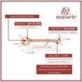 thumbnail image 2 of 14k Rose Gold Nose Ring Tiny Ball Micro Stud Piercing Body, 2 of 4