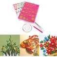 thumbnail image 3 of Paper Quilling DIY Craft Kit Template Board + Tweezer + Pins + Slotted Pen Quilling Tools Kit, White, 3 of 6