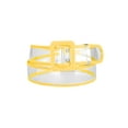 thumbnail image 1 of Cinturones transparentes Inspire Chic para mujeres, cinturón delgado de talla grande para jeans, vestidos y abrigos de hasta 95 cm/37.4" amarillo, 1 of 4