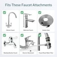 thumbnail image 5 of Pack of 5 Kitchen Sink Brass Aerator Adapter Set,Male Female Sink Faucet Adapter for Garden Hose,Water Filter,Standard Hose via Diverter,Faucet Adapter Kit,Hand Tools Kits, 5 of 6