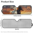 thumbnail image 5 of Uorisanigo Cool Horse Windshield Sun Shade Sun Visor for UV Rays & Heat Protection, Compatible with Jeep Wrangler TJ JK JL1997-2024, Accessories for Jeep Wrangler(52.95x16.14 inches), 5 of 7