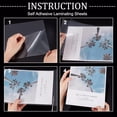 thumbnail image 5 of 24PCS Self-Adhesive Glossy Sheets 4 mil Thick A4 Waterproof Sealing Laminating Film for Photographic Paper Certificates Artwork Supplies 8.3x11.5", 5 of 6