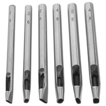 OUNONA 6pcs Heavy Duty Oval Hole Punch Tool For Crafting Sewing Puncher Punching Tool Kids Hole Punch Craft Hole Punch For Belt