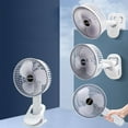 thumbnail image 1 of Aparatos electrónicos, Hogar inteligente, Ventilador pequeño portátil con clip, Ventilador de escritorio con carga USB, Escritorio para estudiantes, Dormitorio, Cama, Mini ventilador para acampar al a, 1 of 9