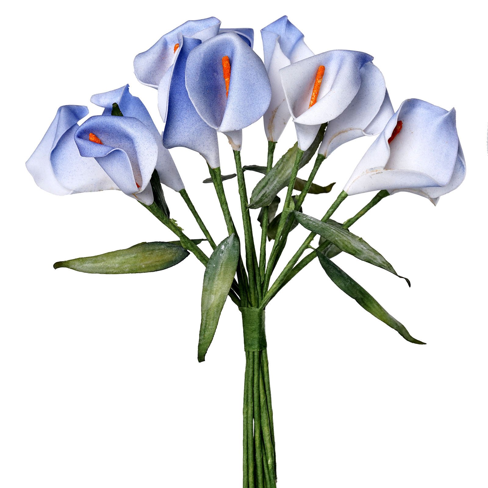 60 pcs Single STEM Mini CALLA Lilies Artificial Wedding Flowers Bouquets CRAFTS