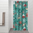 thumbnail image 2 of Green Christmas Baking Pattern Shower Curtain 36"x72" ,Bathroom Decorative Shower Curtains Set with 12 Hooks,Modern Waterproof Washable Shower Curtain, 2 of 6