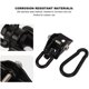 thumbnail image 2 of 360° Rotating Stainless Steel Hammock Hanging Hook Kit for Outdoor Use, Black - Compatible with Most Hammocks, 2 of 5