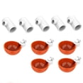 thumbnail image 1 of 5pc Large Automatic Chicken Waterer Cups with 1/2" PVC Tee Fittings Chicken Water Cups Chicken Water Feeder for Chicks Goose Turkey Poultry Waterer Feeder Kit, 1 of 8