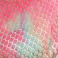 thumbnail image 7 of Guyou Mermaid Swivel Kids Chair, Adjustable Height, Faux Fishtail Back, Rollers, Bright Red Scales, 7 of 7