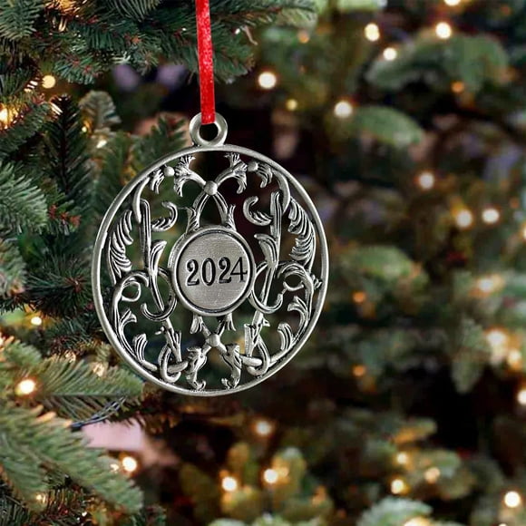 Dvkptbk Christmas Tree Christmas Ornaments Pendentifs en Métal Décoratifs Ornaments sur l'Arbre de Noël dans le Salon de Noël en Liquidation