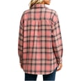 thumbnail image 7 of QUNYINEY Button Down Coats for Women Plus Size Plaid Lightweight Outerwear Casual Cardigan Long Sleeve Collar Jacket Women, 7 of 7