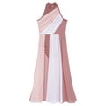 thumbnail image 5 of RUNQHUI Kids Girls Lyrical Ballet Dance Dress Sheer Mesh Skirted Leotard Sleeveless Modern Contemporary Dance Dress Dusty Pink 6, 5 of 7