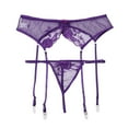 thumbnail image 2 of High Waisted Garter Belt for Women Panties & Lace Suspender Belt with 4 Straps Metal Clip for Stocking, 2 of 6