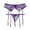 Purple, variant on Sexy Lingerie For Women High Waisted Garter Belt Panties & Lace Suspender With 4 Straps Metal Clip Stocking Women's Intimates XXXXL