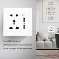 thumbnail image 2 of 2.1A Dual USB Wall Charger Socket Adapter Universial Power Outlet Panel wite Switch, 2 of 8