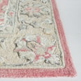 thumbnail image 3 of SAFAVIEH Glamour Pierce Bordered Wool Area Rug, Pink/Beige, 6' x 6' Square, 3 of 8