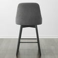 thumbnail image 5 of CHITA Upholstered Counter Height Swivel Barstool with Back Set of 2, 5 of 6