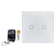 thumbnail image 1 of 3 Vías Interruptor de Pared Distancia Pantalla Táctil de lámpara Panel Cristal Yinane  Interruptor táctil, 1 of 8