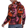 thumbnail image 4 of Lsque Five Nights At Freddy'S Pattern Casual Men's Hoodie,Hooded Sweatshirt with Kangaroo Pocket,Pullover Hoodie-3X-Large, 4 of 8