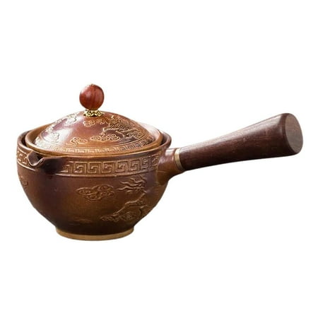 

Ceramic Tea Single pot 160ml Household Kung Fu Oolong Filter Tea Maker with Side Handle Perfect Gift for Christmas Friends Family Tea Enthusiasts