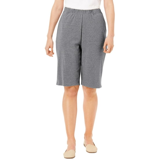 Woman Within Plus Size 7-Day Knit Bermuda Shorts