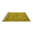 thumbnail image 2 of Ahgly Company Machine Washable Indoor Rectangle Abstract Yellow Modern Area Rugs, 2' x 4', 2 of 4