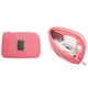 thumbnail image 4 of Organizador universal de cables y cargadores a prueba de golpes, estuche para guardar ratones, teléfonos, auriculares, estuche de viaje, tamaño pequeño (rojo sandía), 4 of 5