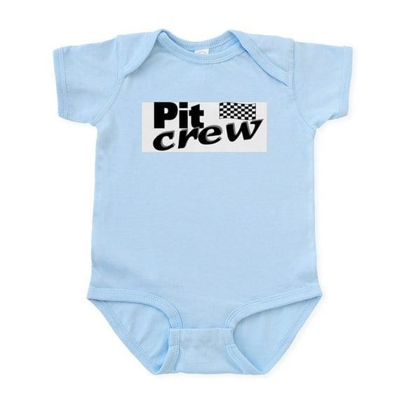 CafePress - Pit Crew Racing Flag Infant Bodysuit - Baby Light Bodysuit, Size Newborn - 24 Months