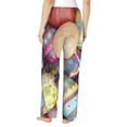 thumbnail image 3 of Picia Easter Eggs Womens Soft Woven Cotton Elastic Waistband Sleep Pajama Pant Lounge Sleep Pant With Pockets And Drawstring-Medium, 3 of 9