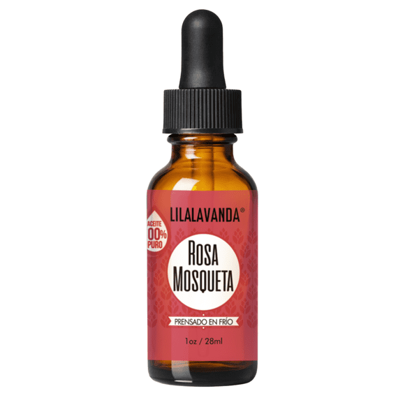 LilaLavanda - Aceite de Rosa Mosqueta 100% puro, virgen y orgánico, prensado en frío, sin rellenos, sin aromas añadidos - Serum antiedad - Rosehip seed oil organic - 28 ml