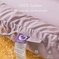 thumbnail image 3 of CooCooBaby - Tumbona infantil, funda de rodar de bebé para bebés y niños, esencial para recién nacidos para bebés de 0 a 12 meses, 100% algodón transpirable, cama de viaje portátil (rubor lavanda,, 3 of 5