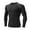 Black, variant on Mens Golf Shirts Tight Fitting Fitness Sports Running Training Long Sleeved Mens Spring Shirt,White,2XL