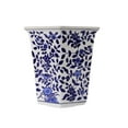 thumbnail image 5 of Euro Ceramica ClayBarn Blue and White Aviary Garden Planter 12.75 x 11.50 x 10, 5 of 5