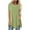 Mint Green, variant on Lenago Womens Tops Plus Size Short Sleeve Button Solid O-Neck Irregular T-shirt Blouse Tops