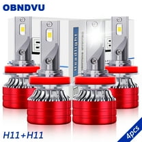 For Nissan Pathfinder 2017 2018 2019 2020 LED Headlight Bulbs Kit H11/H9 High Low Beam 12000LM White 4x