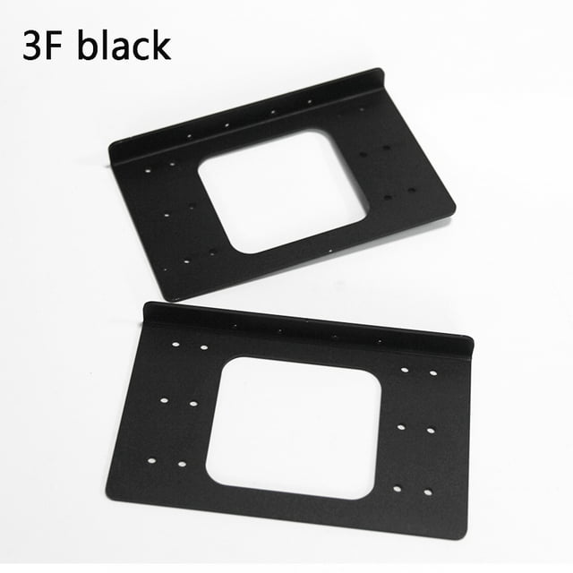 Aluminum 3.5 HDD Hard Disk bracket DIY Hard Disk Box Hard Disk Expansion Rack Chassis Accessories 3F black