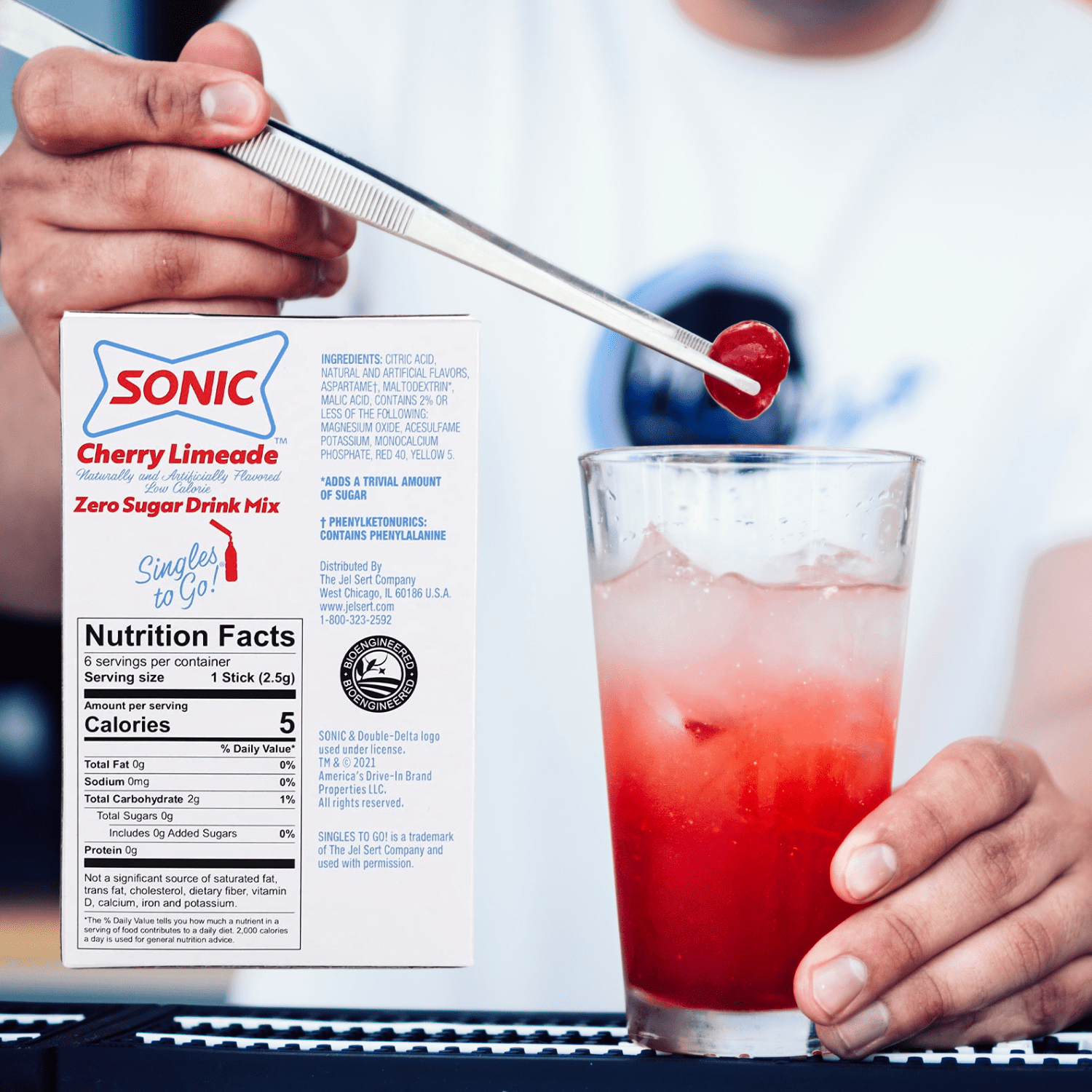 Buy Sonic Singles To Go Powdered Drink Mix, (1) Ocean Water (1) Cherry