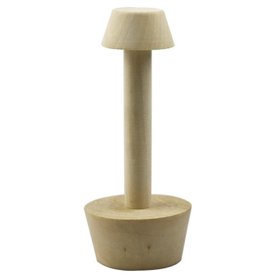 Double Ended Wooden Pastry Tamper,Egg Tarts Tamper, Wooden Double Side DIY Cake Shaping Kitchen Tool for Muffin Pecan Pies Cheesecakes Dessert