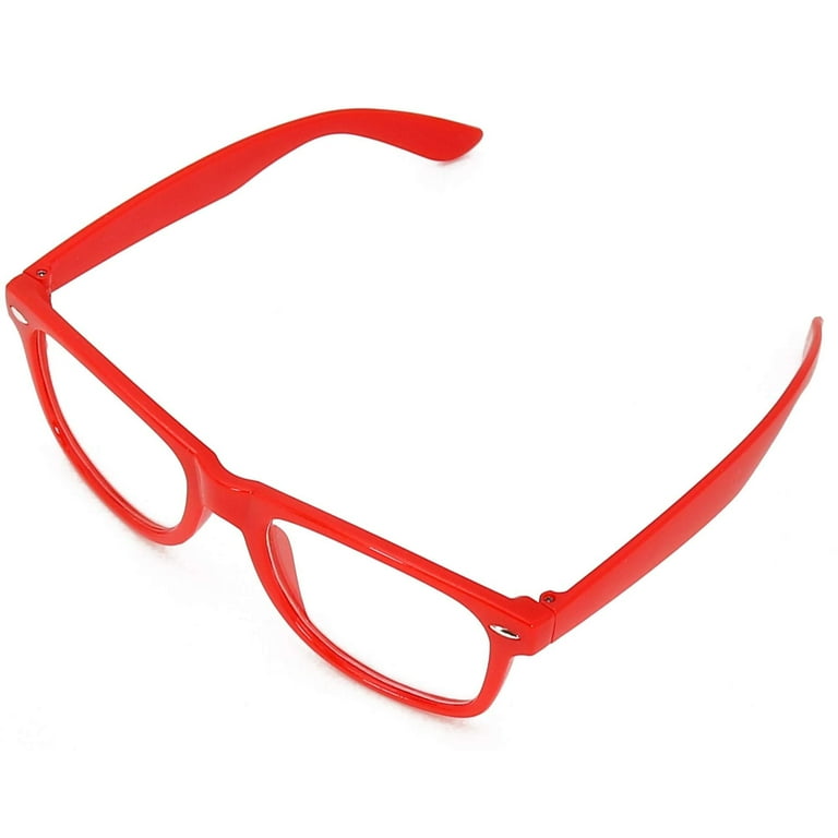 Red frame sales nerd glasses