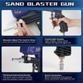 thumbnail image 4 of Sand Blaster Gun Kit, 1Pc Handheld Sand Blaster Portable Sandblaster, Light-Duty Salt Gun for Metal Wood Paint/Removal for Air Compressor Up to 70 150 Blasting Media, Sandblaster Gun Kit, Blue2, 4 of 7