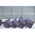 thumbnail image 2 of Ambesonne Tree Throw Pillow Cover 4 Pack, Milky Way Stars Space, 24", Purple Dark Green, 2 of 7