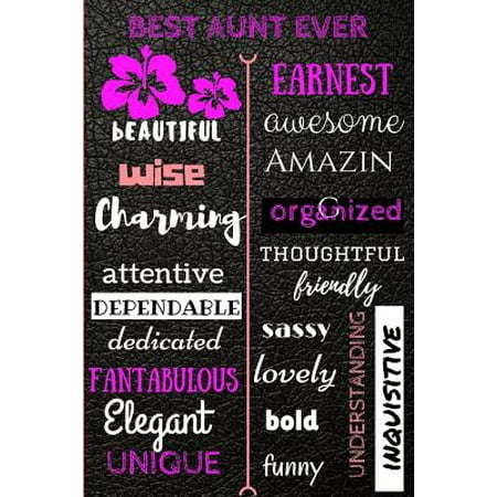Best Aunt Ever: Unusual Gift/Aunt's Day Gift/Word Cloud/Diary/Planner/Daily