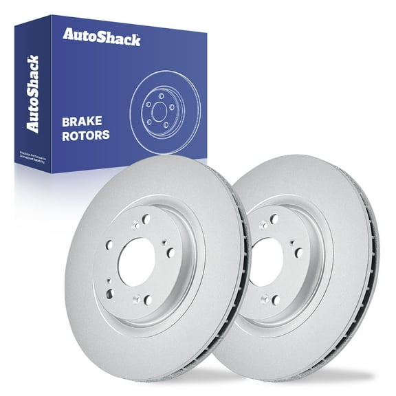 AutoShack Front Vented Coated Brake Rotors 2-PC Set Replacement for 2006-2015 Honda Civic 2013-2015 Acura ILX 2002-2006 Acura RSX 2005-2006 Honda CR-V ArmorStop 11.8" (299.8 mm)