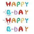 thumbnail image 6 of comerut 10Pcs/Set Colorful Birthday Happy Letter Decor Soft Rubber Cake Decoration Candy Color Cake Topper Children Party Supplies, 6 of 8