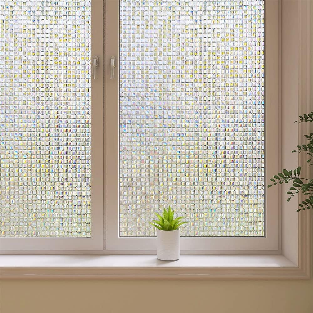 3D Mosaic Window Film, Frosted Privacy Glass Window Film, PVC